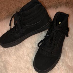 Black high top vans